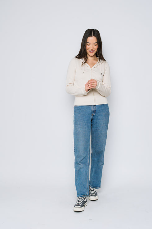 Kelly-Luxe Fleece Zip-Up